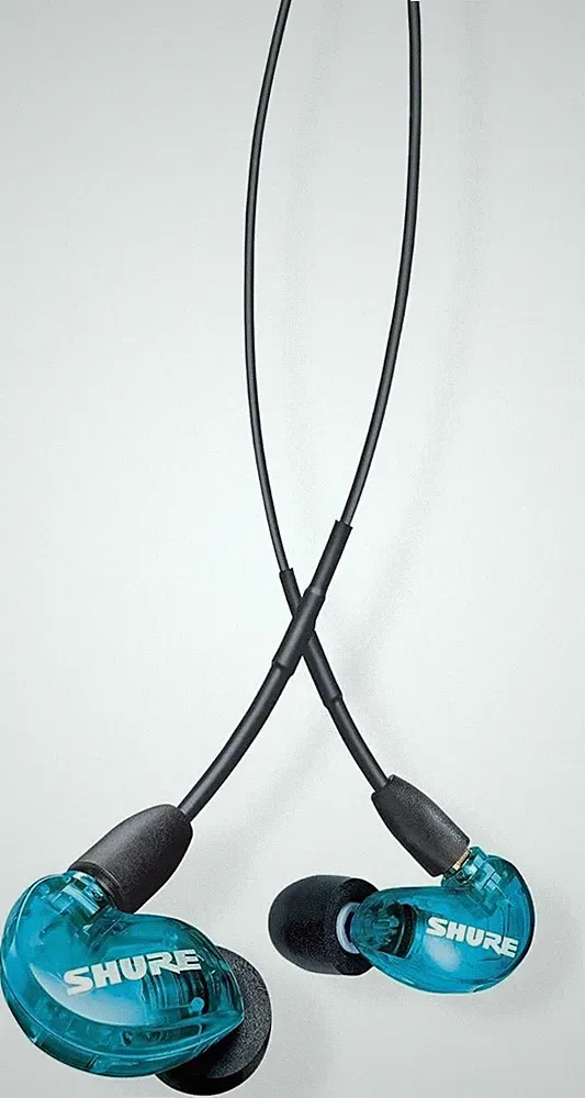 Shure SE215 Wired Kabelgebunden Earphones In-Ear 3.5mm Jack Kopfhörer - Blau