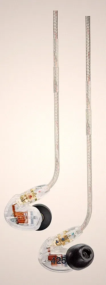 Shure SE425-CL-EFS In-Ear-Kopfhörer Sound Isolating Ohrhörer Zubehör Transparent
