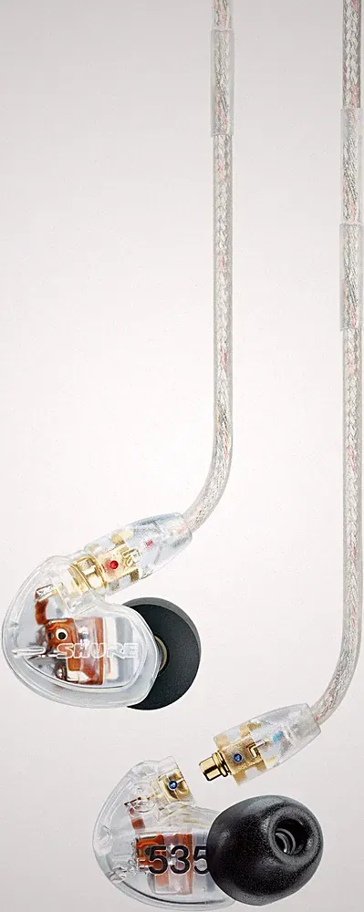 Shure SE535-CL-EFS In-Ear-Kopfhörer Sound Isolating Ohrhörer Zubehör Transparent