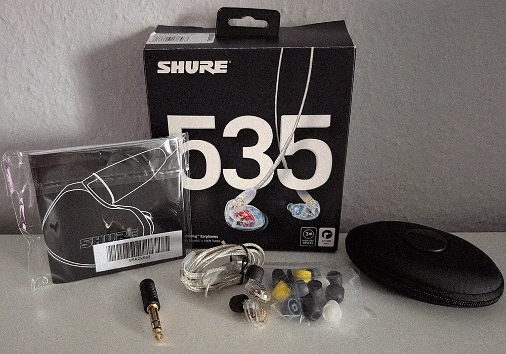 Shure SE535-CL-EFS In Ear Monitors geräuschisolierende Kopfhörer transparent