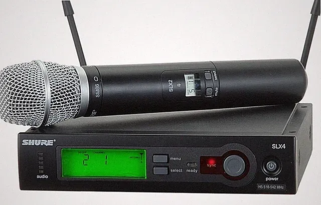 Shure SLX4 + SM86 Profi Gesang Funk Mikro f. fast jeden Sänger (in) NP 1.190,-€!