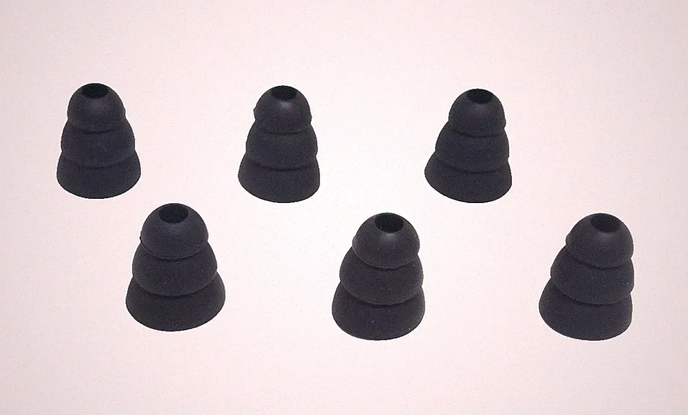 Silikon Ohrstöpsel Gummi Universal in Ear Headset Kopfhörer Bluetooth Größ S-M-L