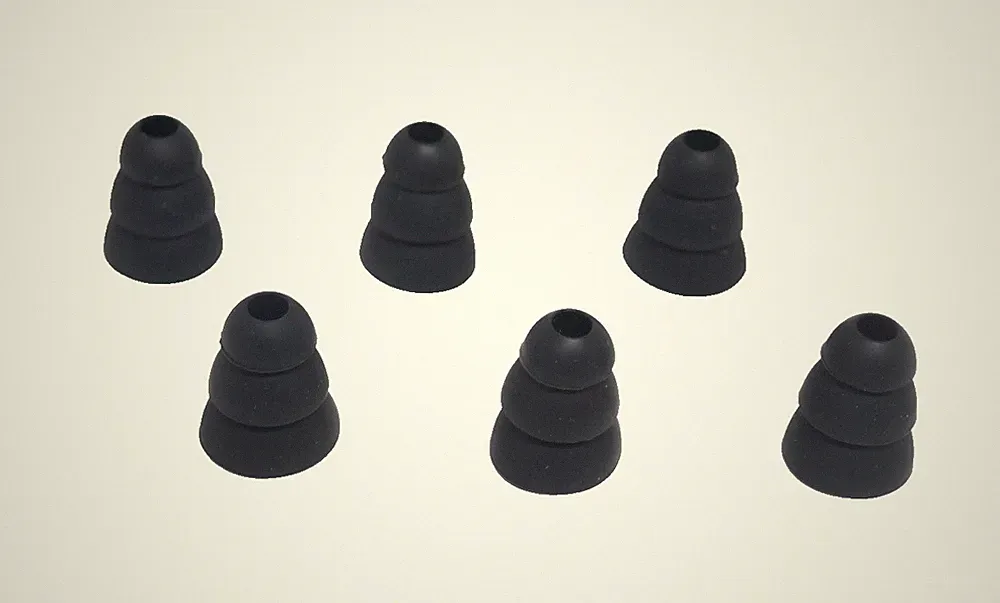 Silikon Ohrstöpsel Gummi Universal in Ear Headset Kopfhörer Bluetooth Größ S-M-L