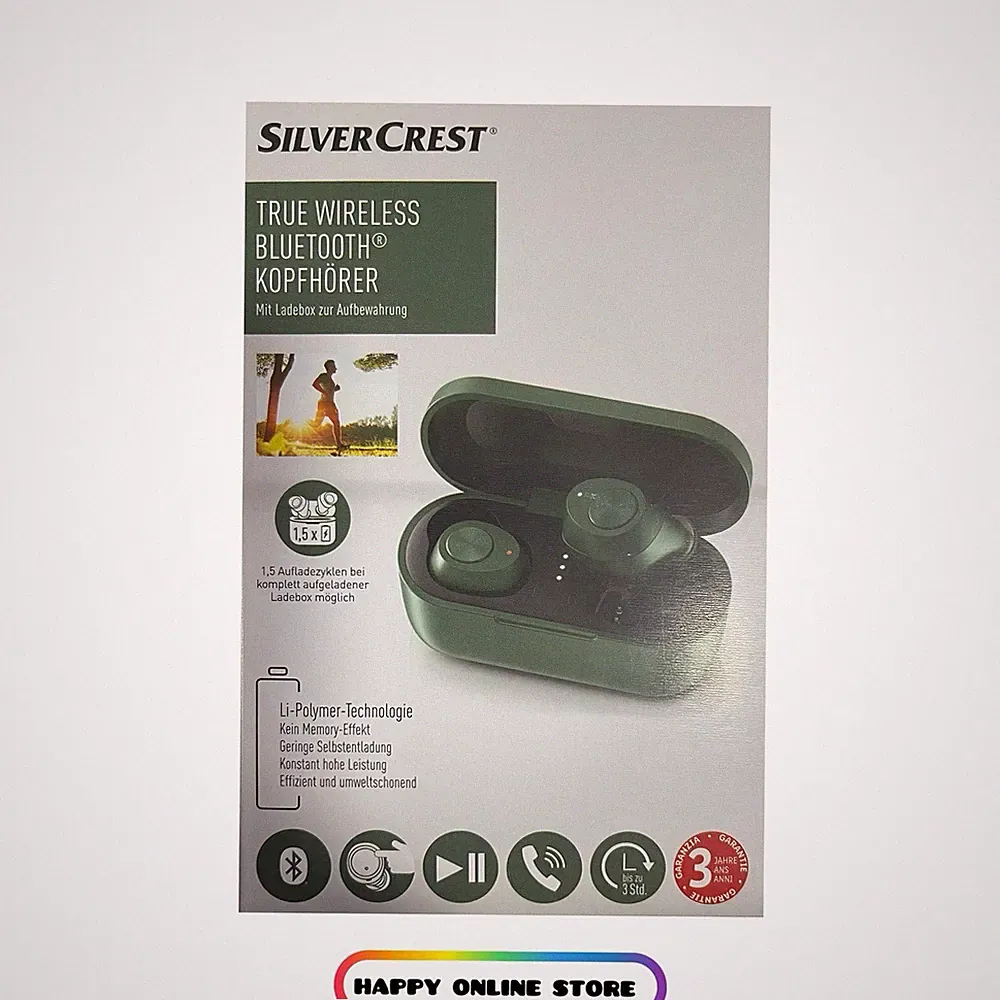 SILVERCREST® In Ear Kopfhörer Bluetooth® True Wireless Mit Ladebox Neu Ovp