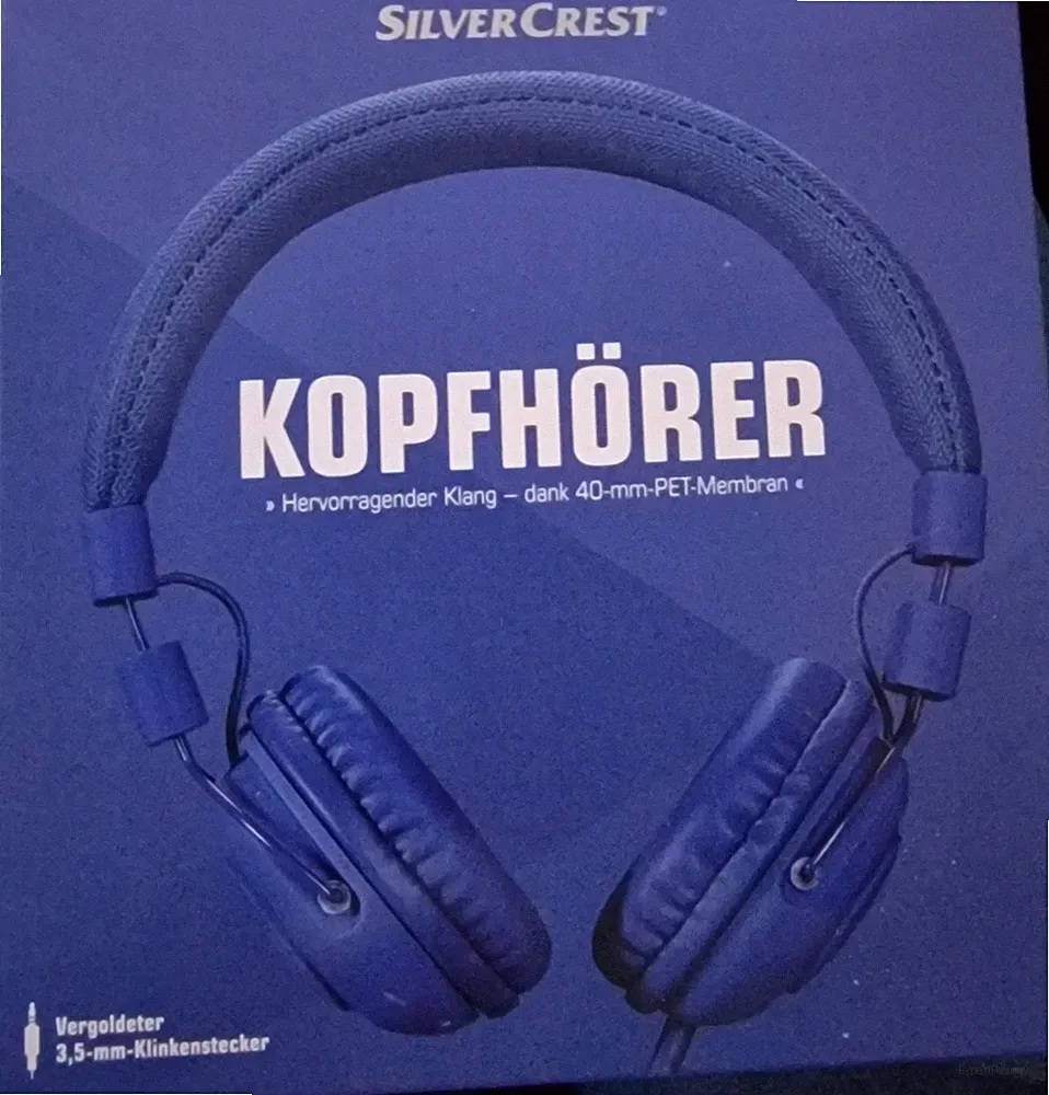 Silvercrest On Ear Kopfhörer SKOG 40 A1 Kabelgebunden 1,2m Zusammenklappbar