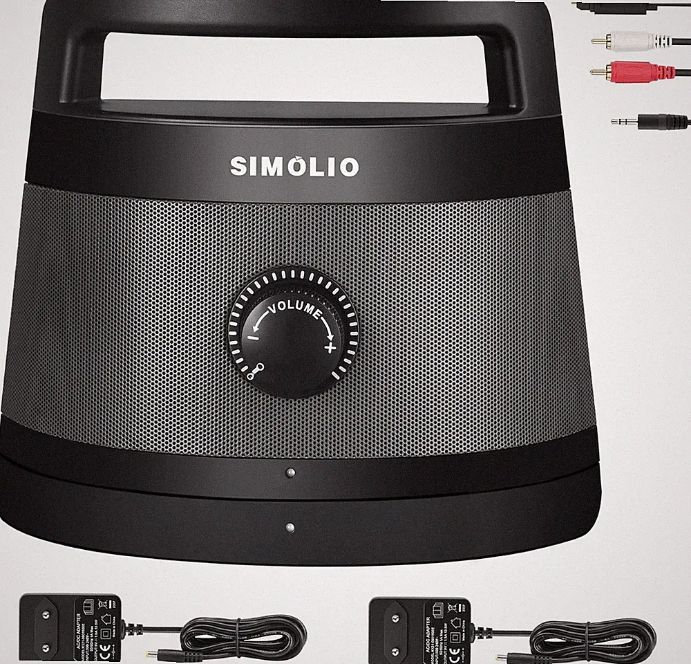 SIMOLIO Kabellose TV Kopfhörer Plug&Play 100ft Reichweite ohne Verzögerung
