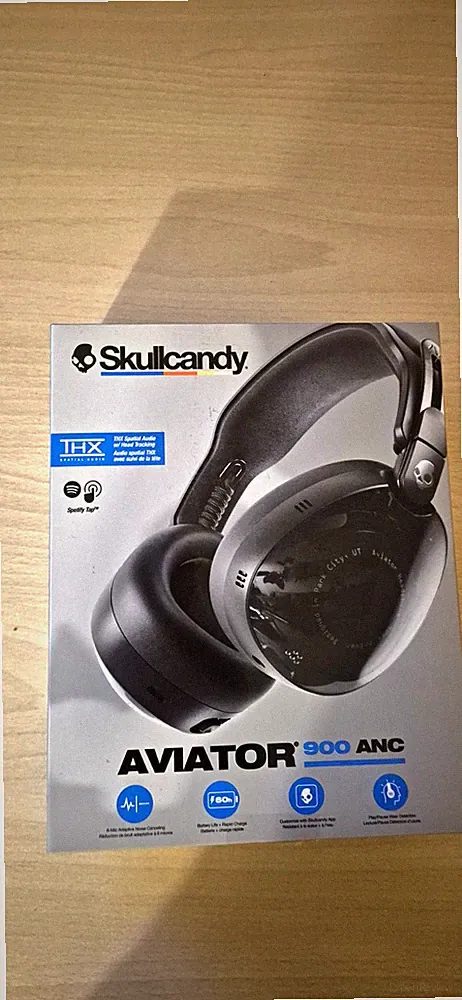 Skullcandy Aviator 900 ANC Bluetooth Over-Ear Kopfhörer, Schwarz,mit Rechnung
