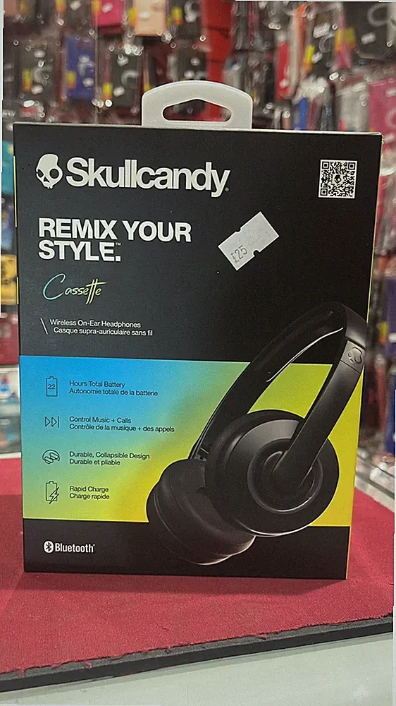 Skullcandy Cassette Wireless On Ear Kopfhörer - Schwarz