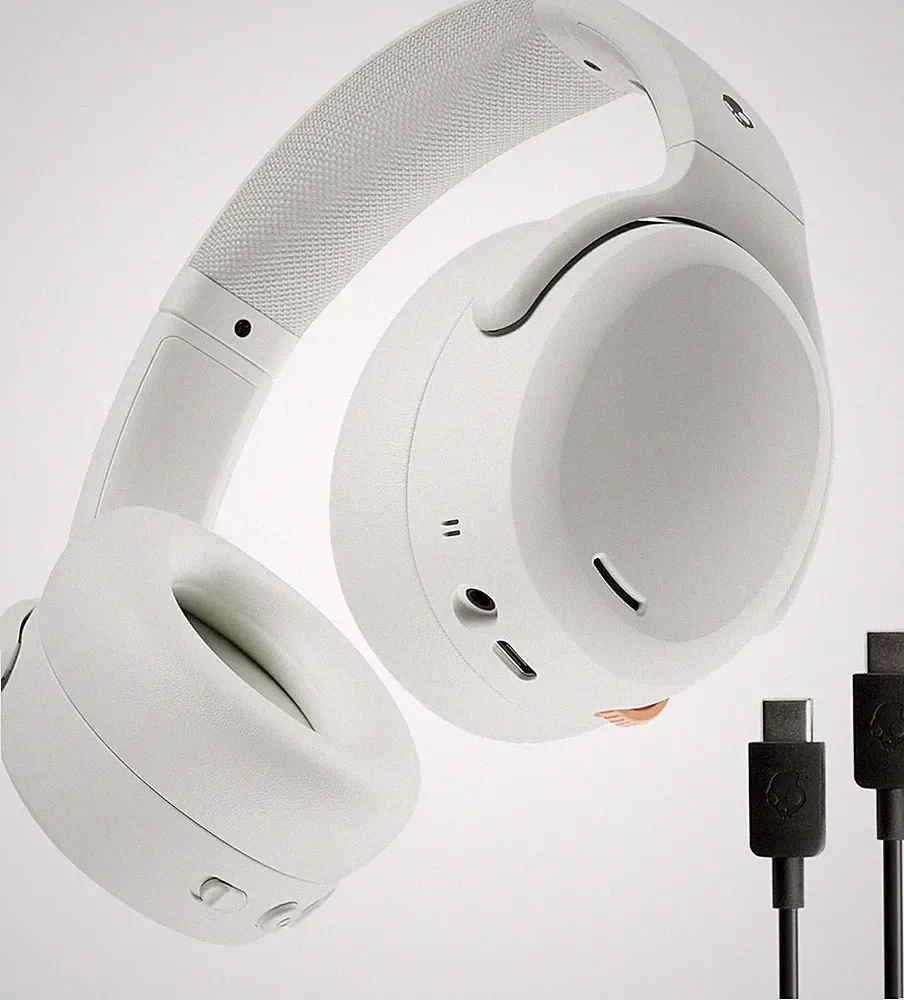 Skullcandy Crusher ANC 2 Ohraufliegende Bluetooth Kopfhörer - Weiß (S6CAWR740)!