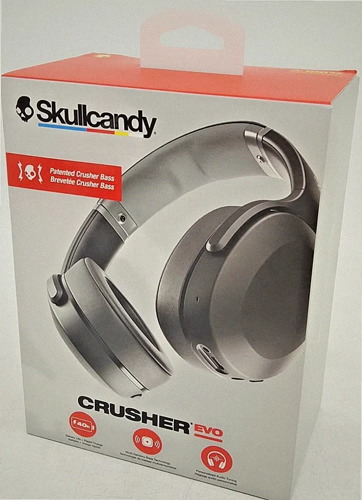 SKULLCANDY Crusher Evo kabellose Over-Ear-Kopfhörer mit sensorischem Bass (schwarz)