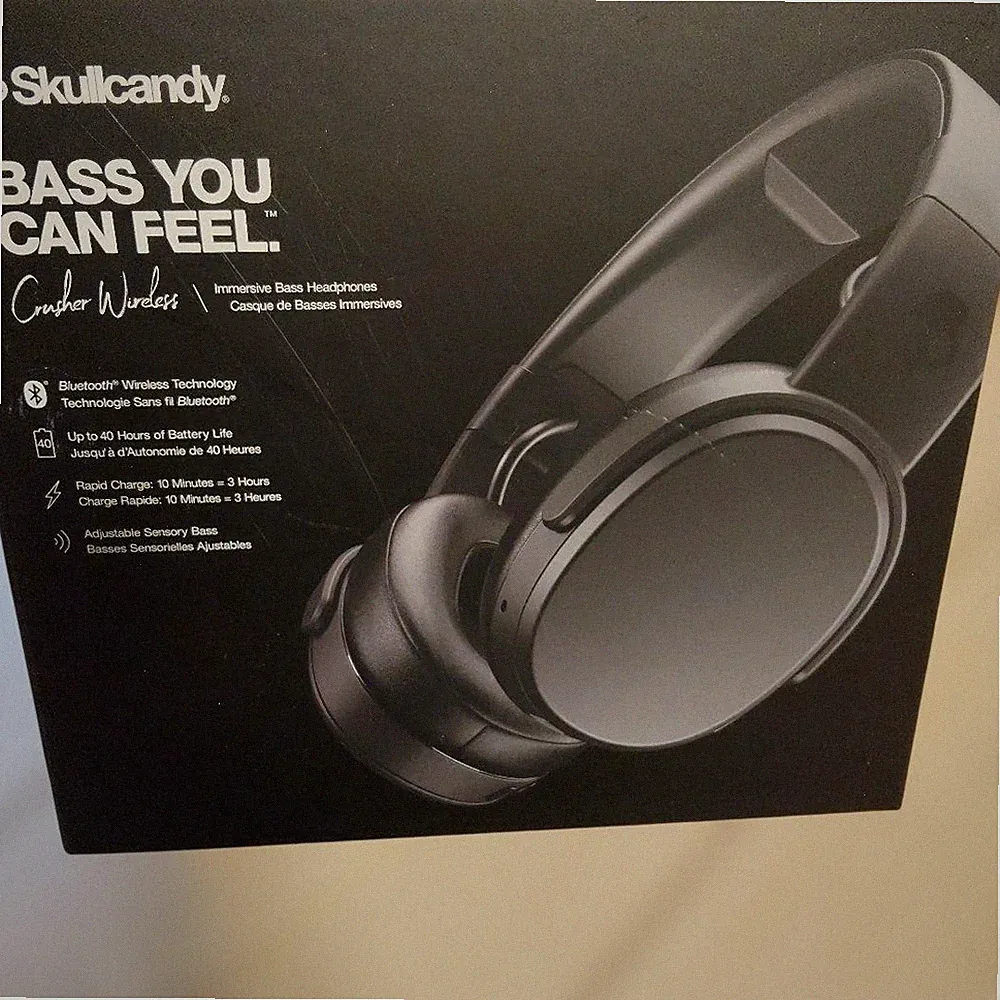 Skullcandy Crusher Wireless Kopfhörer Schwarz Bluetooth Over Ear Bass