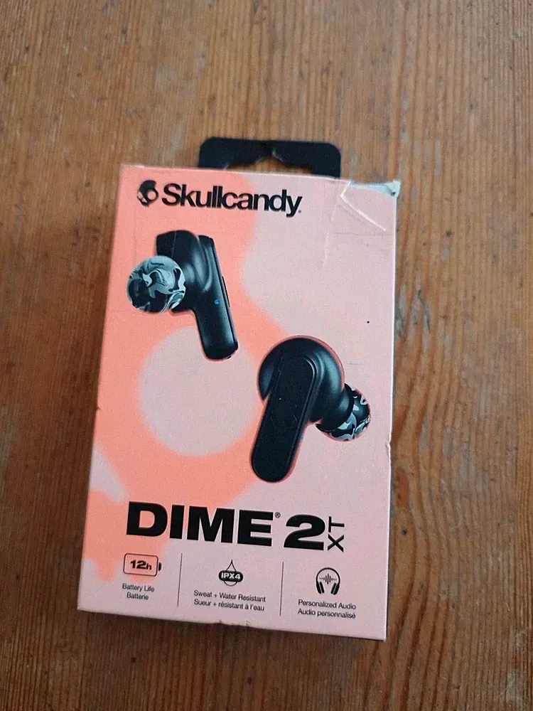 Skullcandy Dime 2 XT Bluetooth In Ear Kopfhörer Pods Schwarz Neu OVP