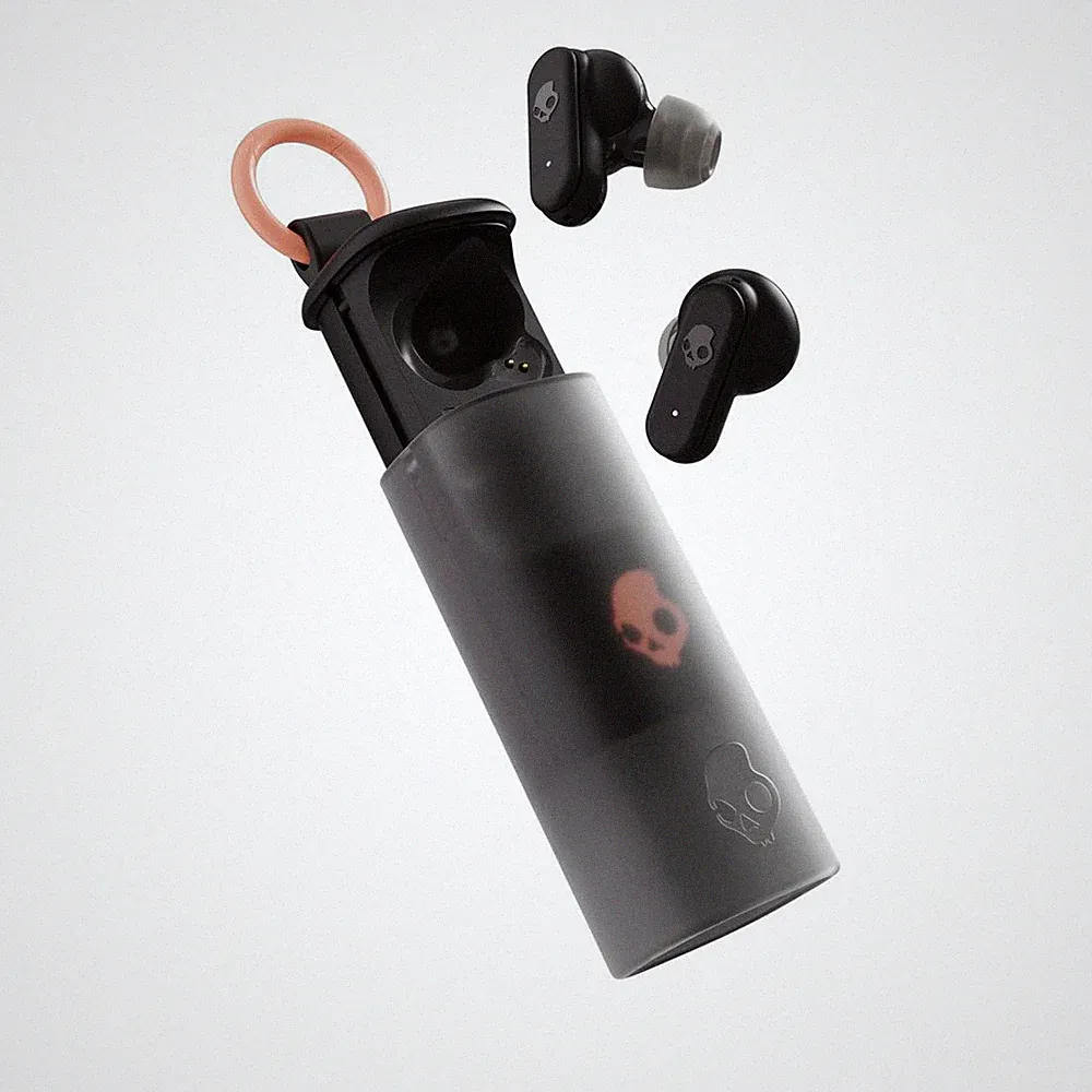Skullcandy Dime Evo True Wireless drahtlose Kopfhörer, schwarz Bluetooth In-Ear