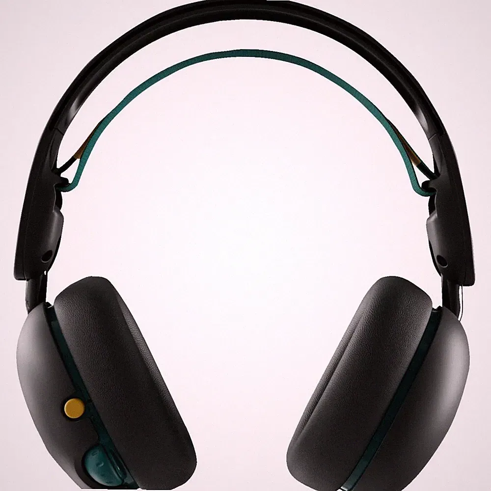 Skullcandy Grom Kids On-ear Kopfhörer Schwarz/Grün Bluetooth kabellos