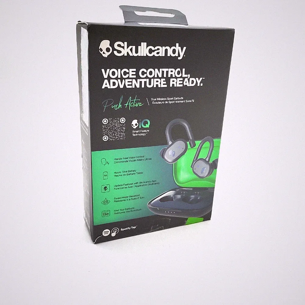 Skullcandy Push Active Kabelloser In-Ear Kopfhörer 43 Std. Akkulaufzeit Skull