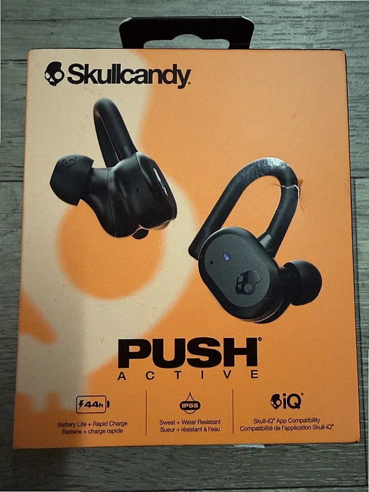 Skullcandy Push Active True Wireless Bluetooth In-Ear Kopfhörer Schwarz/Orange