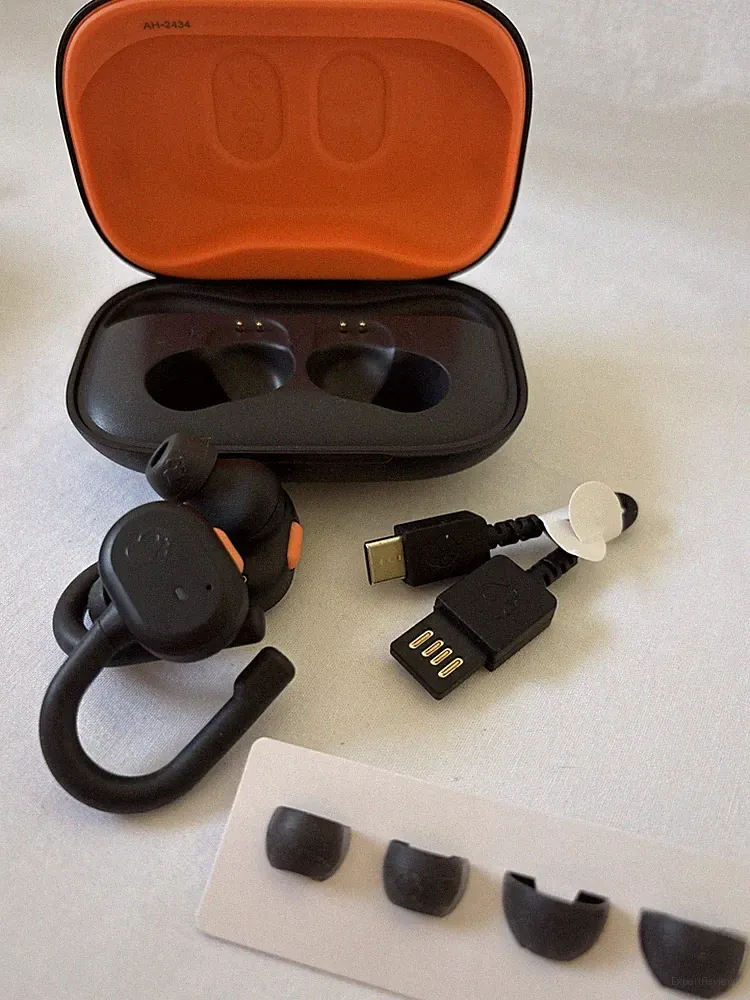 Skullcandy Push Active True Wireless In-Ear-Kopfhörer - True Black/Orange