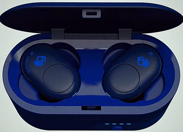 Skullcandy Push S2BBW True In-Ear Wireless Earbuds blau