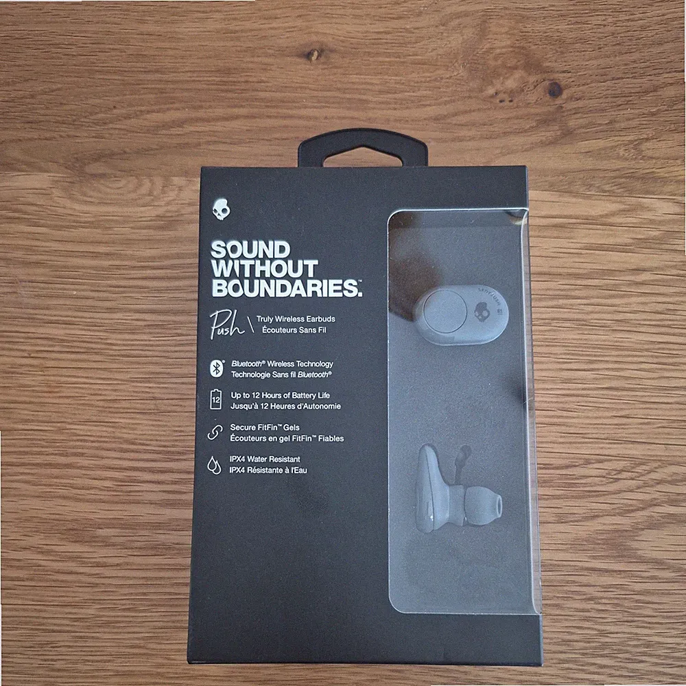 Skullcandy Push S2BBW True Wireless IE Bluetooth Kopfhörer Dark Grey Grau