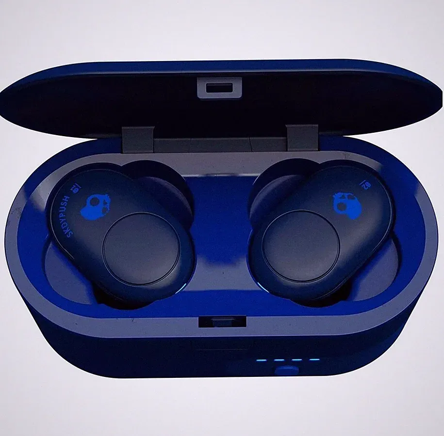 Skullcandy Push True wireless In-Ear Kopfhörer indigo blau 7h Akku starker Bass
