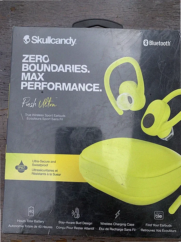 Skullcandy Push Ultra Kabellos Sport In Ear Kopfhörer Wasserfest Bluetooth IP67