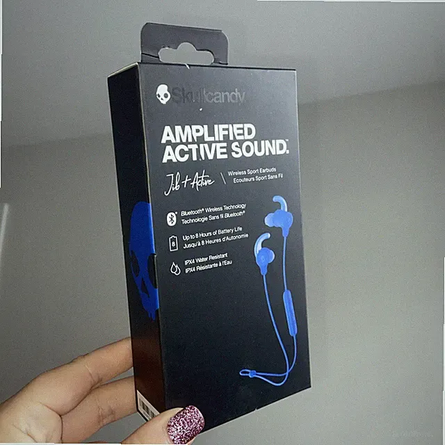 Skullcandy verstärkte kabellose Sport-Ohrhörer mit aktivem Sound brandneu nie geöffnet!