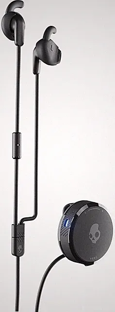 Skullcandy Vert Kabellose In-Ear-Sportkopfhörer mit Mikrofon - Schwarz Grau