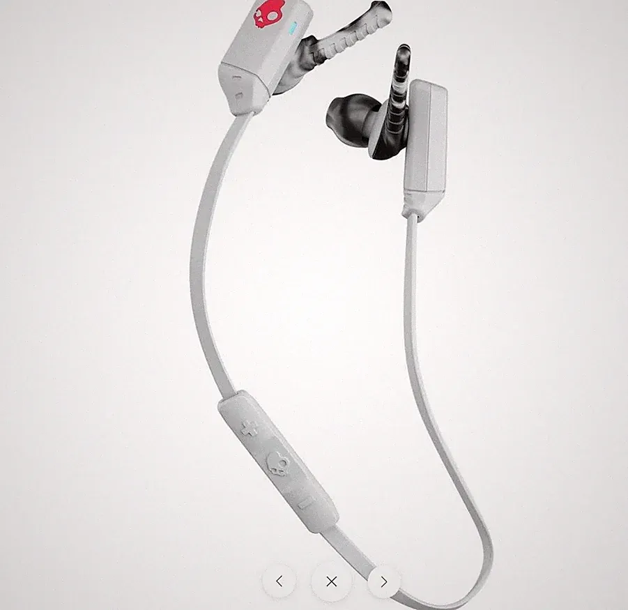 SKULLCANDY XTFREE WIRELESS SPORT OHRHÖRER GRAU/ROT