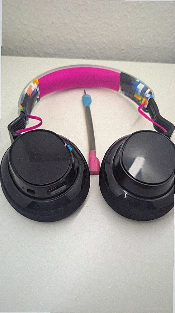 SLYR PROS S6PRY Skullcandy Kopfhörer Kopfbügel 3,5 mm Kabel schwarz/rosa