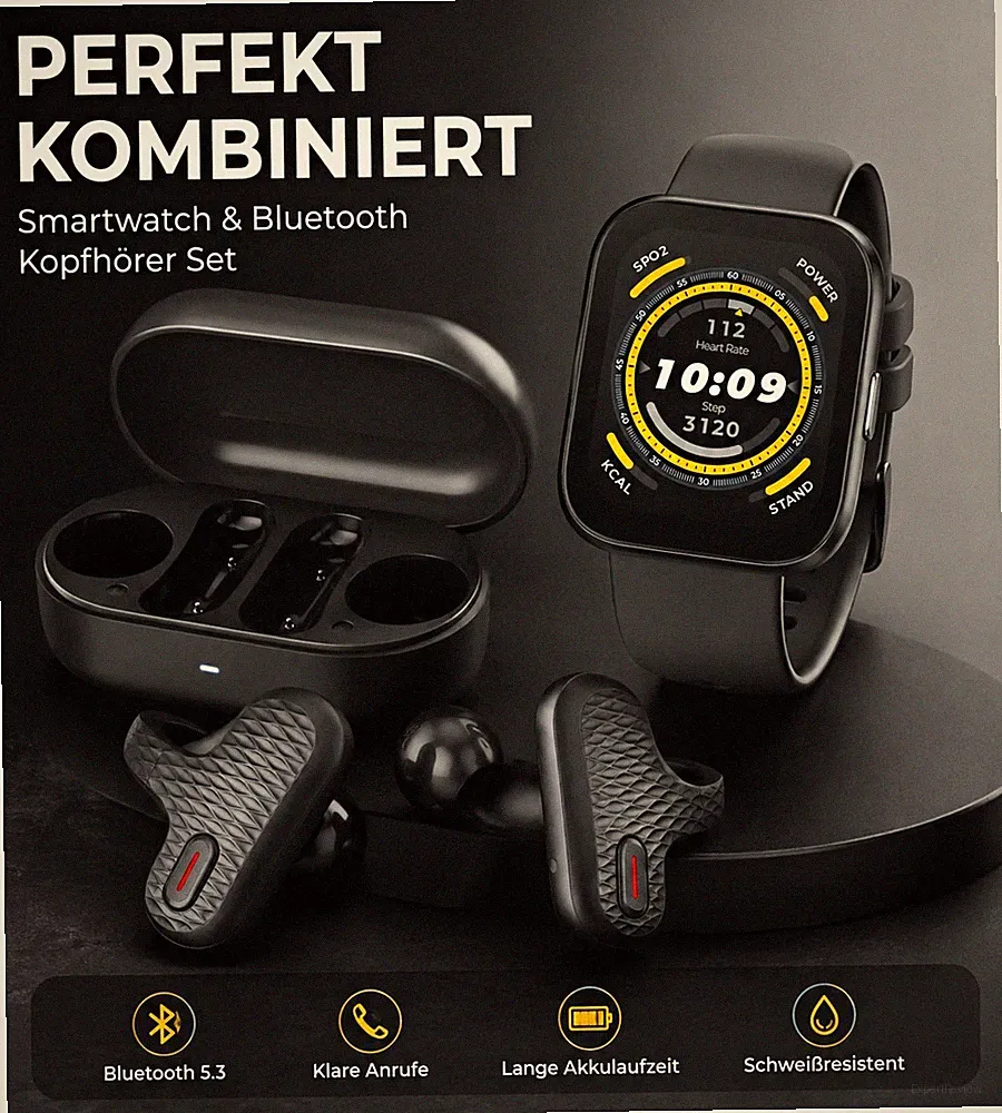 Smart Watch Amazfit Bip 5 40mm Schwarz iOS/Android+ BT Kopfhörer