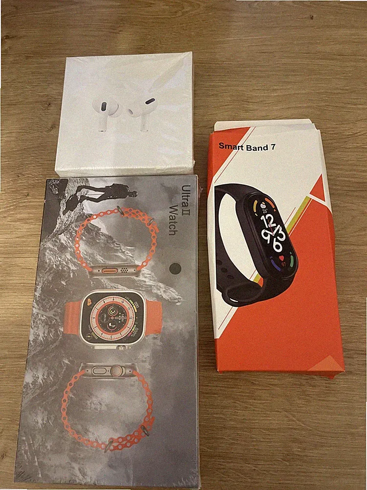 Smart Watch Uhr Fitnesstracker Und Kopfhörer