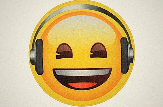 Smily Emoji Kopfhörer Rund 50cm Teppich Music Fans lustiger teppich Funny Rugs