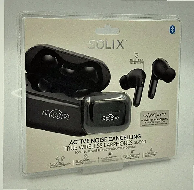 SOLIX SL-500 True Wireless In-Ear-Kopfhörer ANC Bluetooth Touch Mikrofon