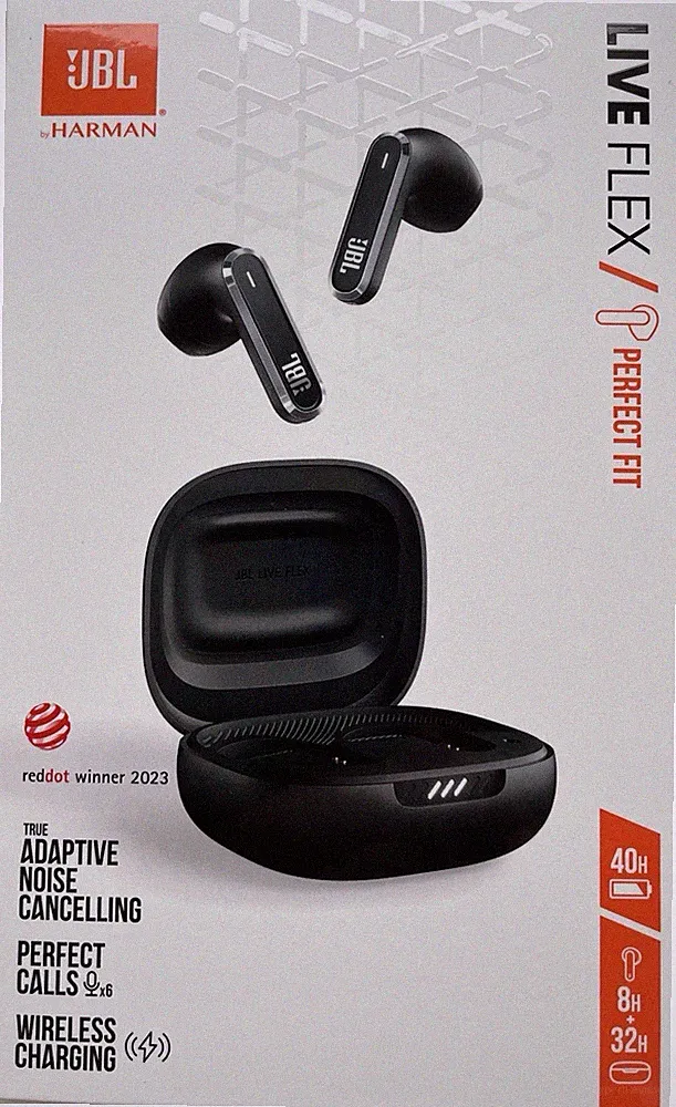 Sonderangebot!!!JBL LIVE FLEX - In Ear Kopfhörer schwarz, Bluetooth, kabellos!!!