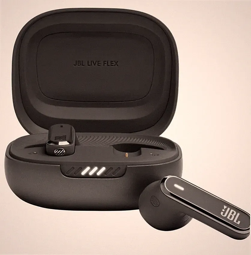 Sonderpreis!!! JBL Live Flex –Schwarz In-Ear-Bluetooth-Kopfhörer 40 St. Akku.