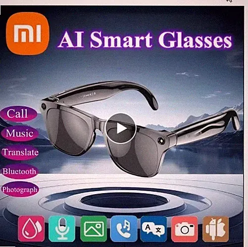SONNENBRILLE XIAOMI 4K SMART KABELLOS BLUETOOTH ANRUFE KOPFHÖRER ARBEIT