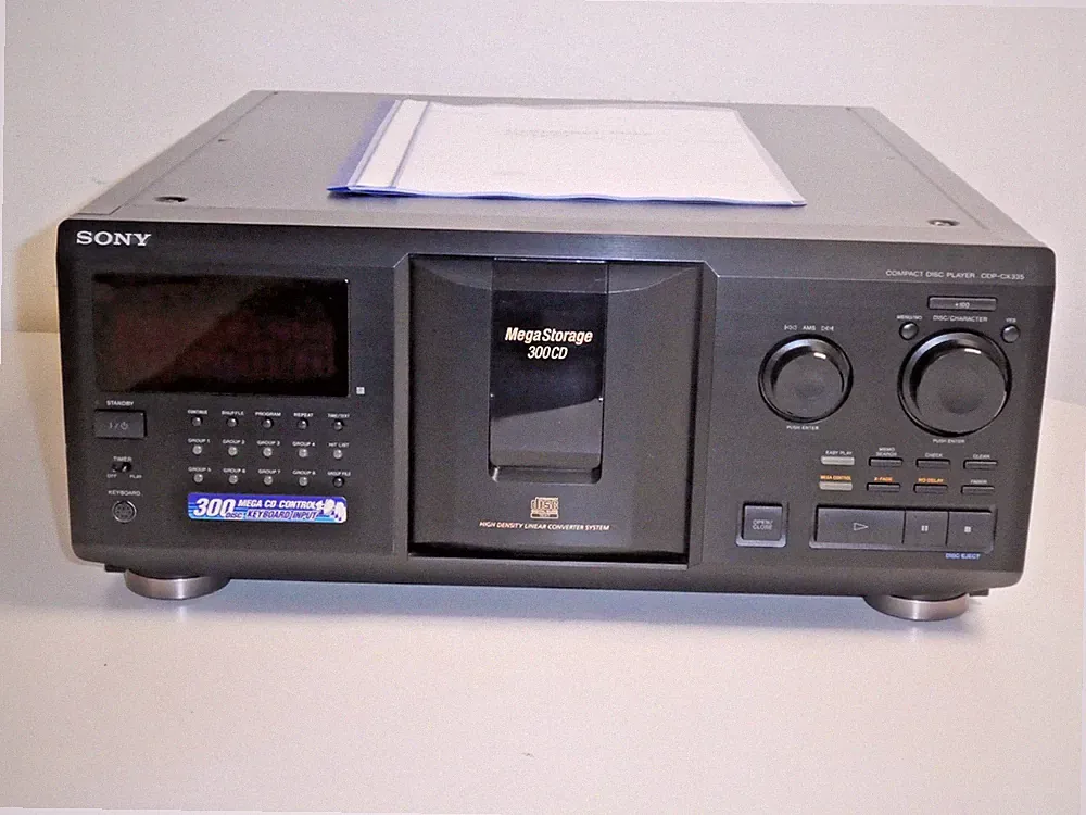Sony CDP-CX335 Mega Storage 300fach CD-Wechsler, Laser NEU, BDA 2 Jahre Garantie