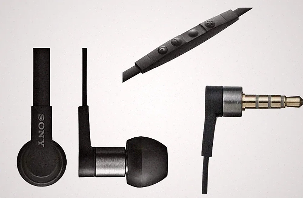 Sony Handy In Ear Headset Kopfhörer MH1C in Schwarz für Sony Mobiltelefone