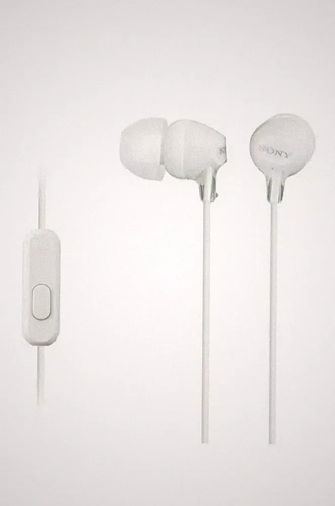 SONY In-Ear Kopfhörer mit Fernbedienung MDR-EX15APW 100 dB/mW Weiß NEU OVP
