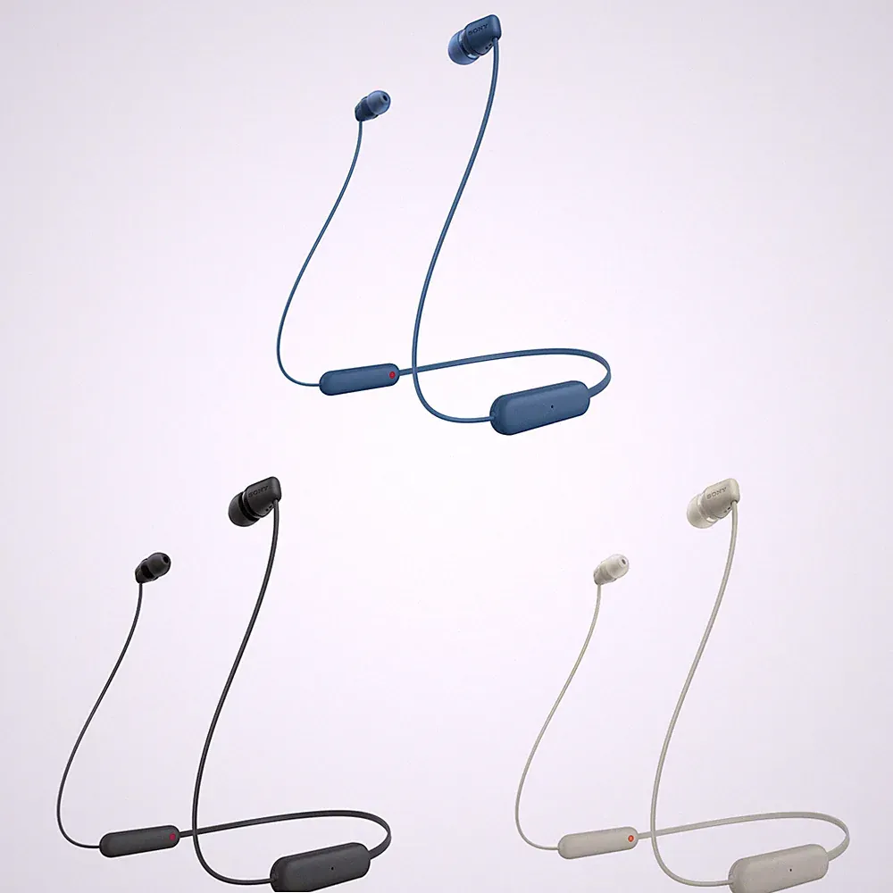 Sony In-Ear Kopfhörer WI-C 100 Headset-Funktion Kabellos Bluetooth IPX4 Schutz