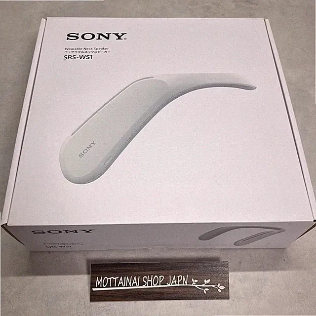 SONY Japan tragbarer Nackenlautsprecher SRS-WS1 für TV Game Film mit...