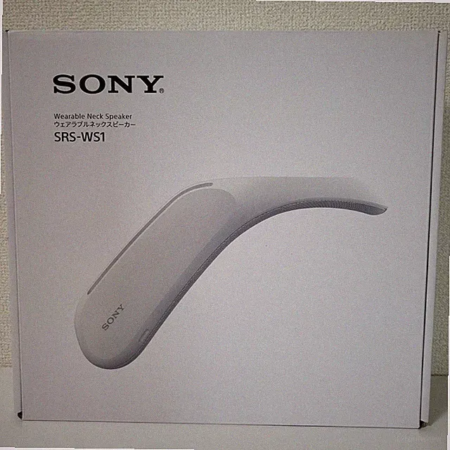 SONY Japan tragbarer Nackenlautsprecher SRS-WS1 für TV Game Film mit Vibratio...