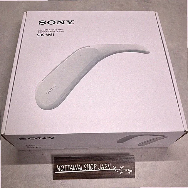 SONY Japan tragbarer Nackenlautsprecher SRS-WS1 für TV Game Film mit Vibratio...