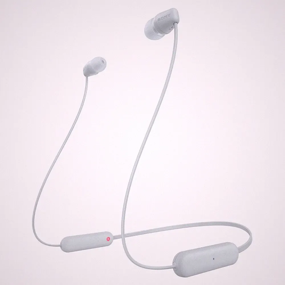 Sony kabellose WI-C100 In-Ear-Kopfhörer weiß Wasserdicht Bluetooth 25h Laufzeit