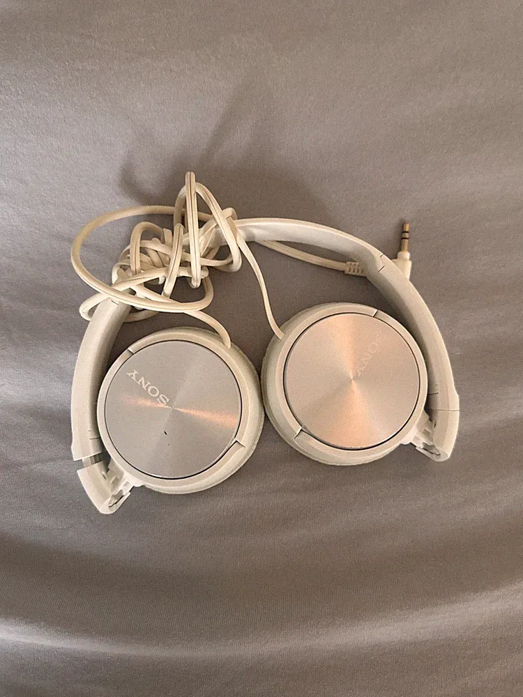 Sony Kopfhörer mit Kabel Weiß Aux 3 5 Stecker Stereo