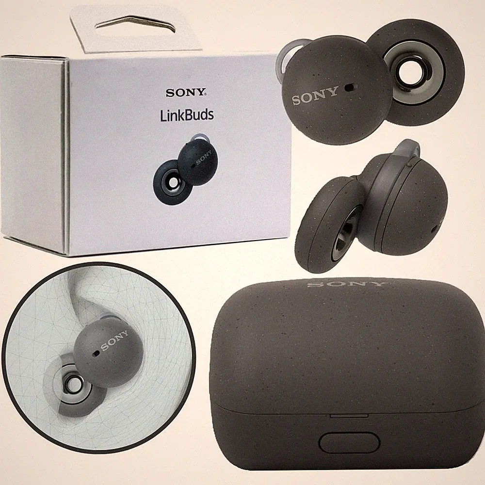 Sony Linkbuds True Wireless Kopfhörer In-Ear Kopfhörer Bluetooth Grau WF-L900