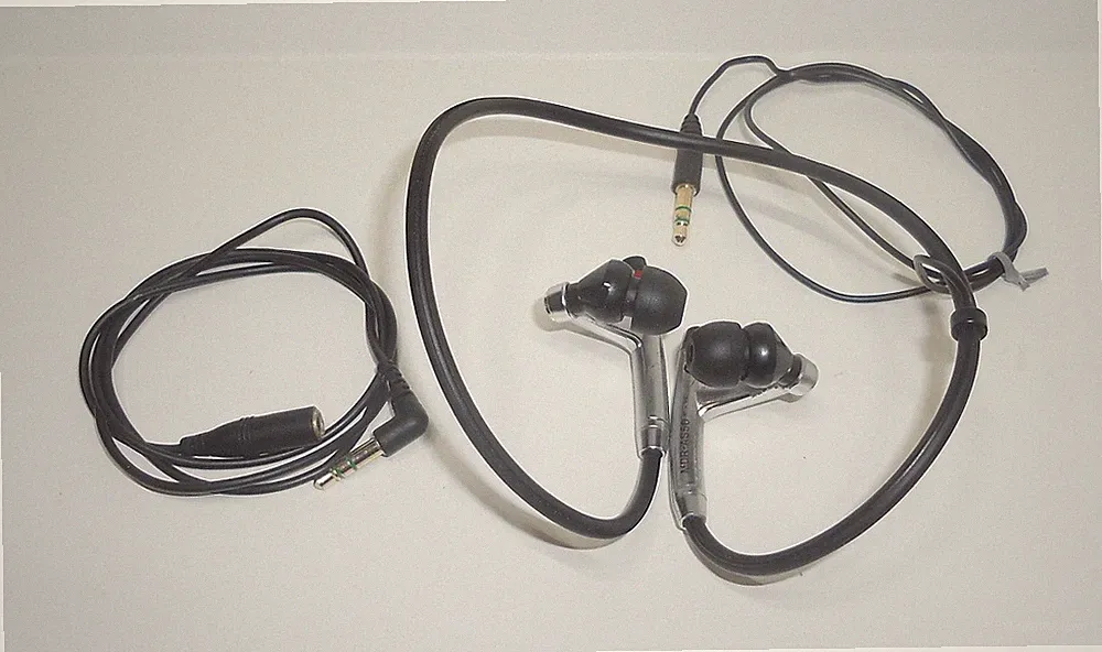Sony MDR-AS50G In-Ohr Kopfhörer mit Nackenband silber/schwarz