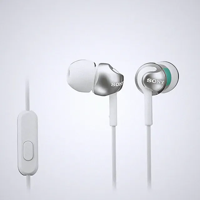 Sony MDR-EX110APW In-Ear-Kopfhörer weiß mit Mikrofon