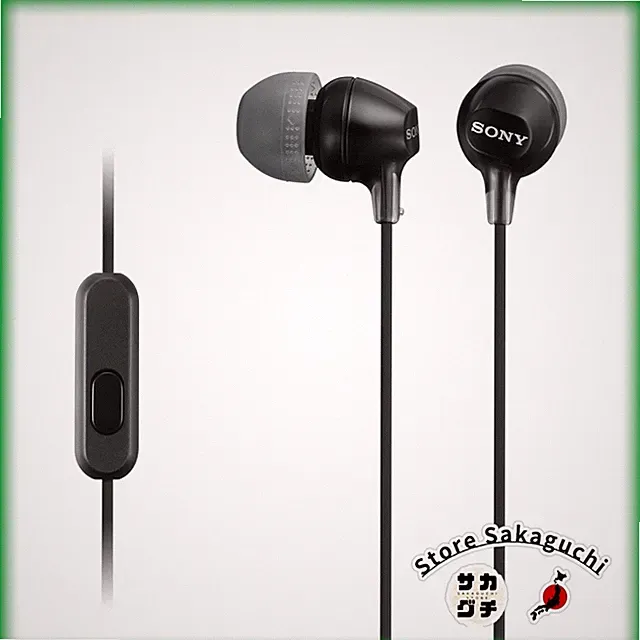 Sony MDR-EX15AP Schwarz In-Ear Ohrhörer 3,5 mm Stereo Mini L-förmiger...