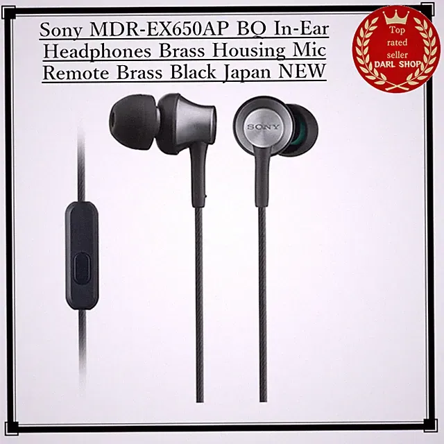 Sony MDR-EX650AP BQ In-Ear Kopfhörer Messinggehäuse Mikrofon Fernbedienung...